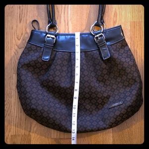 Nine West Geometric Shoulder HandBag Black&Brown.